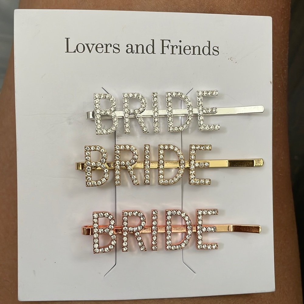 Lovers + friends bride hair clips